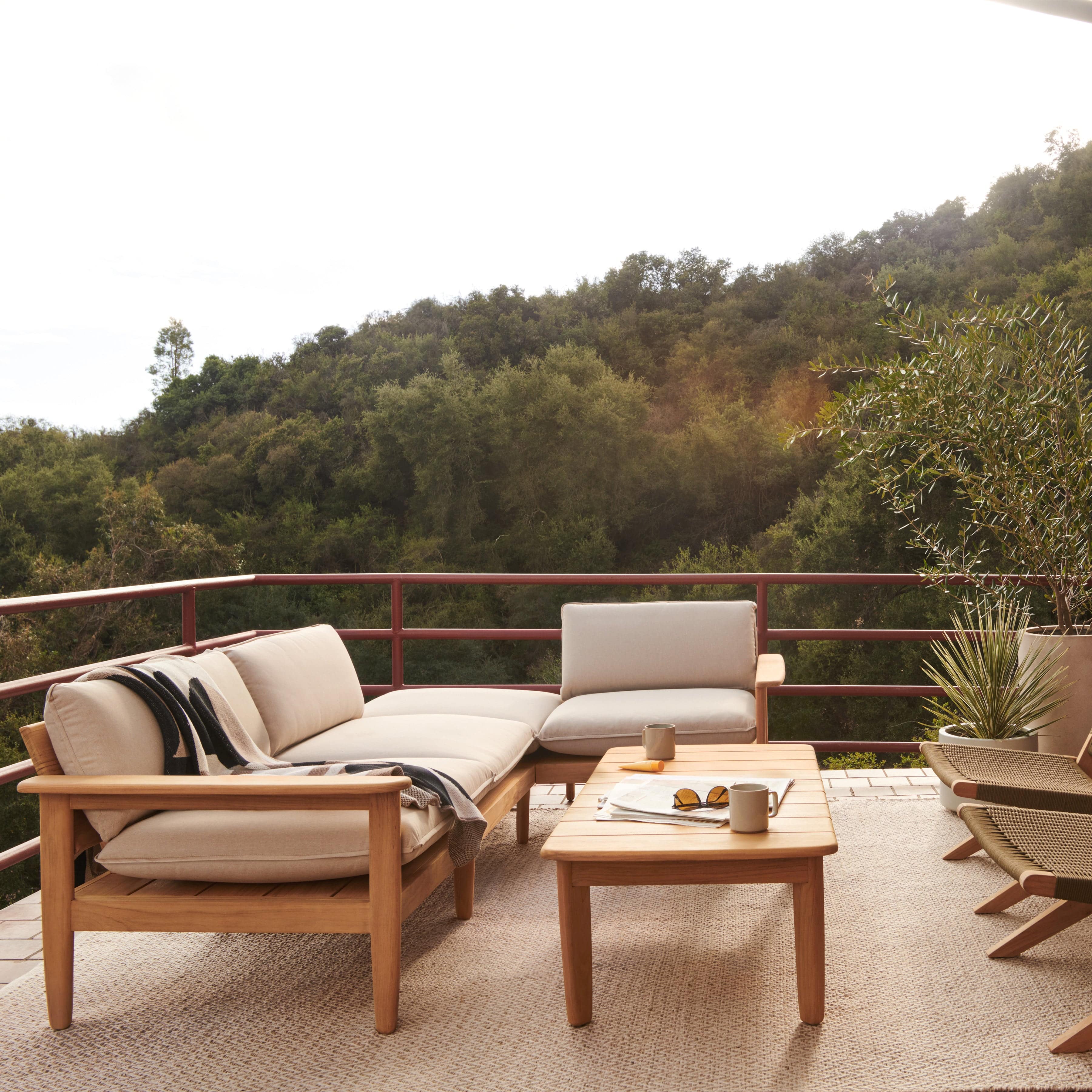 Dunes Teak 2-Seat Sofa